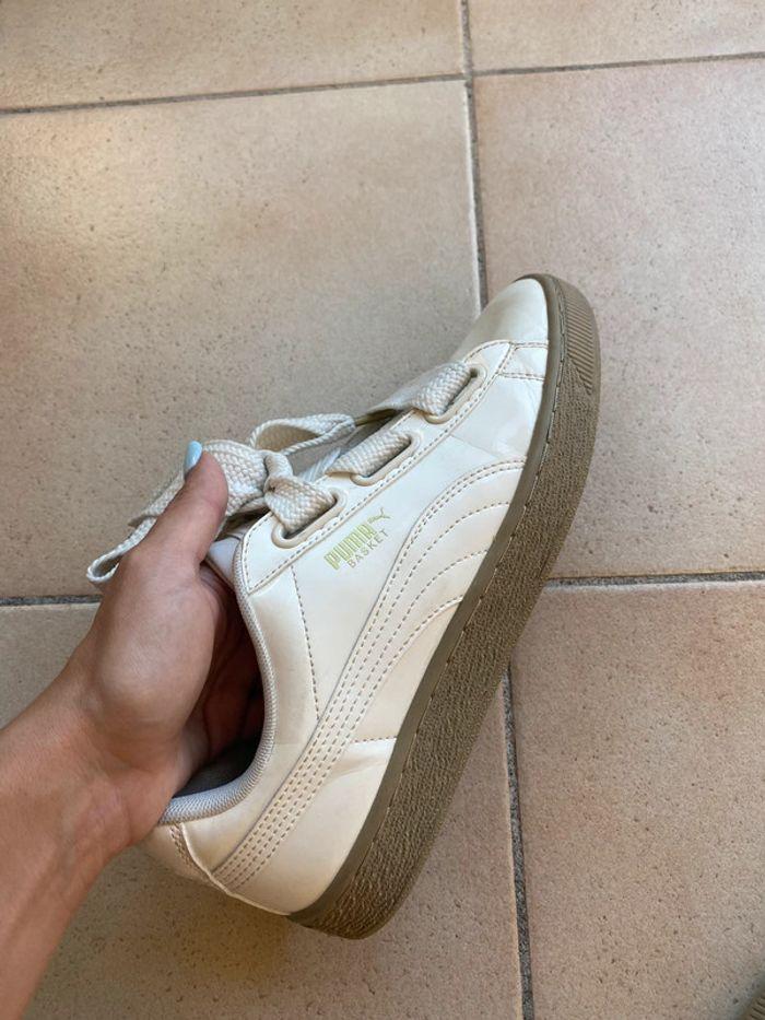 Puma Heart blanche et beige - photo numéro 8