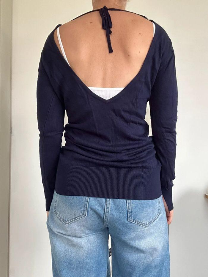 Pull hiver long bleu taille 38 💖 - photo numéro 2