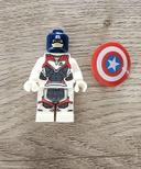 Minifigurine super héros : Captain America, combinaison blanche (compatible Lego)