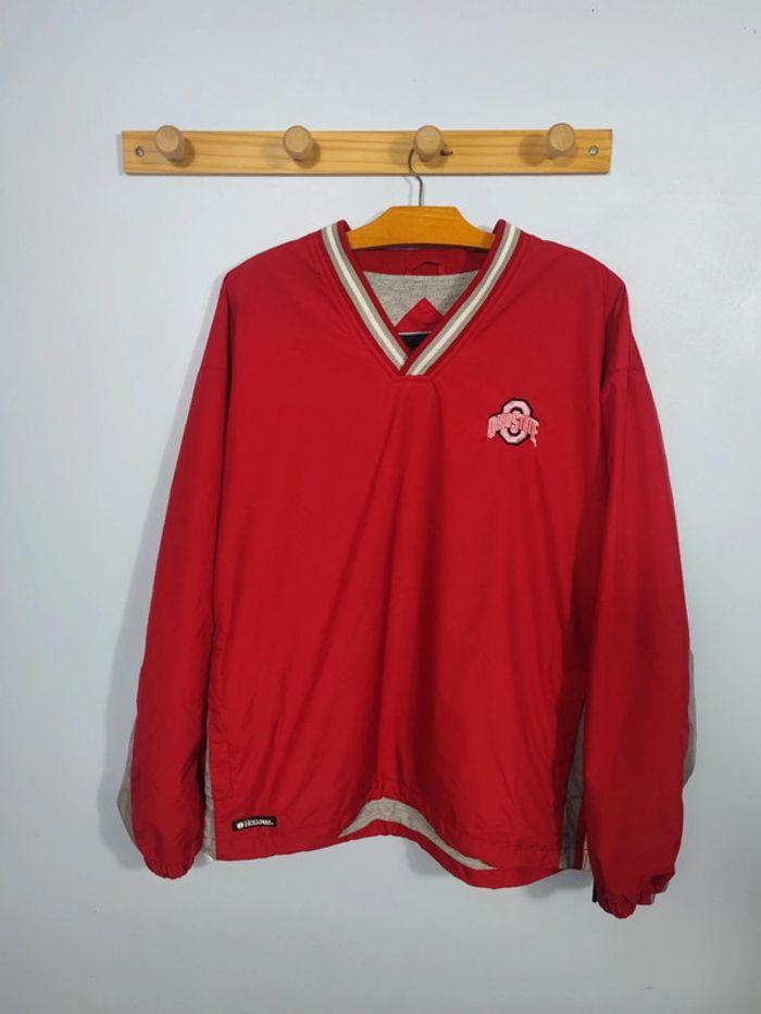 Pull / Veste Buckeyes Ohio State Logo Brodé 90's Vintage Rouge Taille M Homme - photo numéro 1