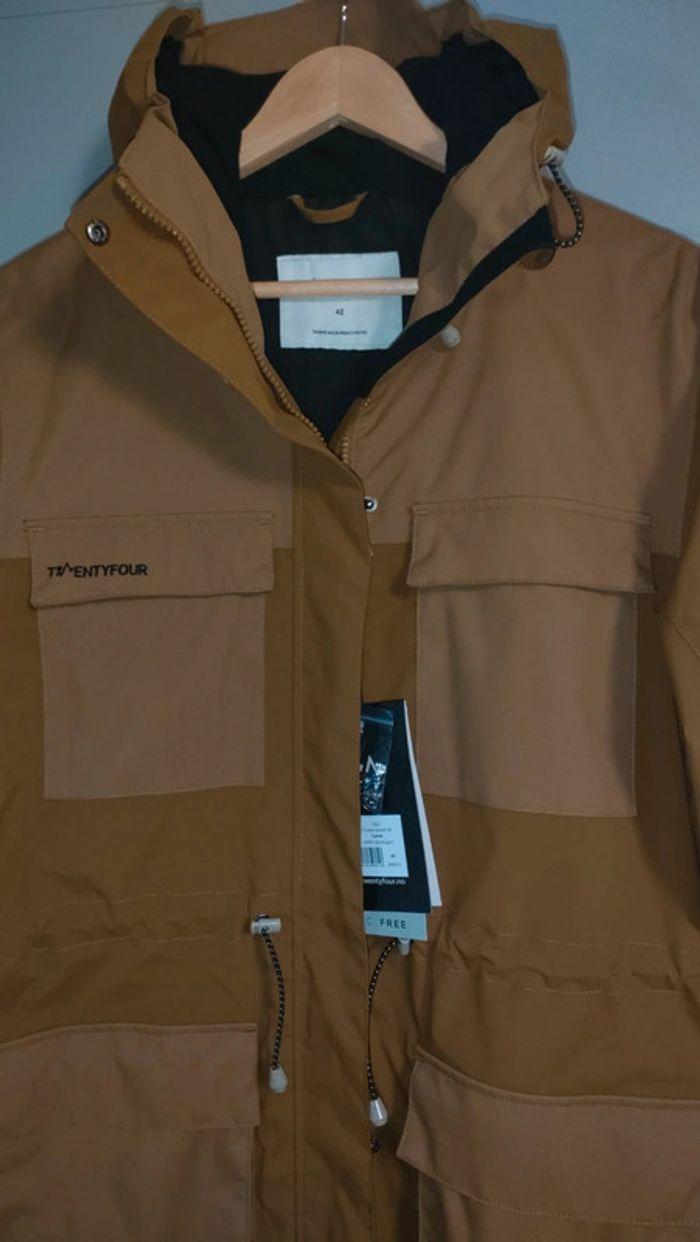 Blouson twentyfour camel imperméable doublé - photo numéro 3