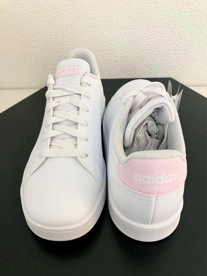 Adidas Sportswear Advantage K White/Pink - photo numéro 3