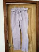 Pantalon paper bag mauve