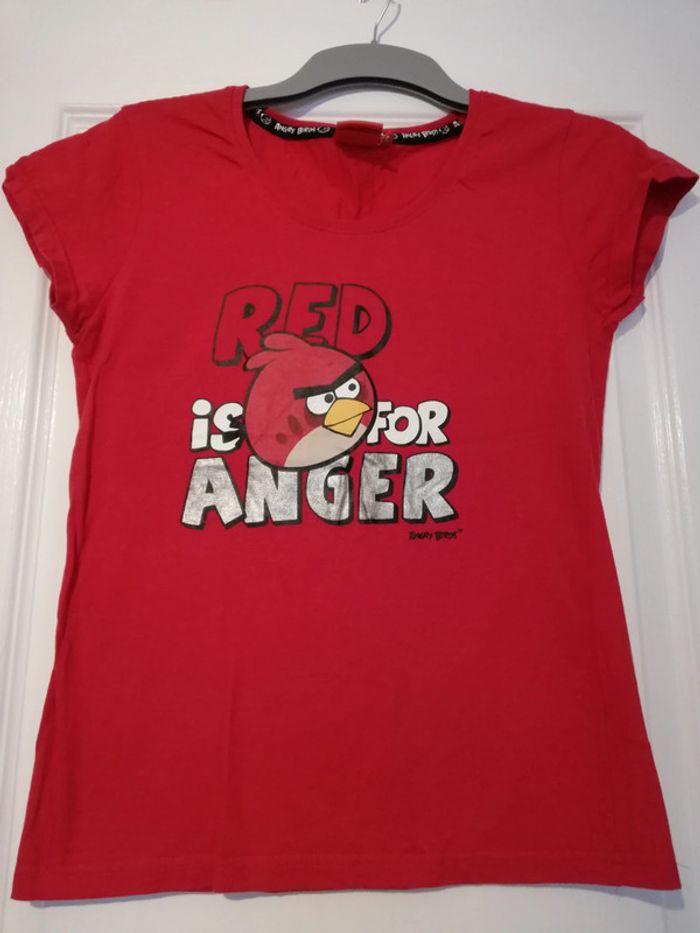 Tee-shirt rouge angry bird 40 - photo numéro 1