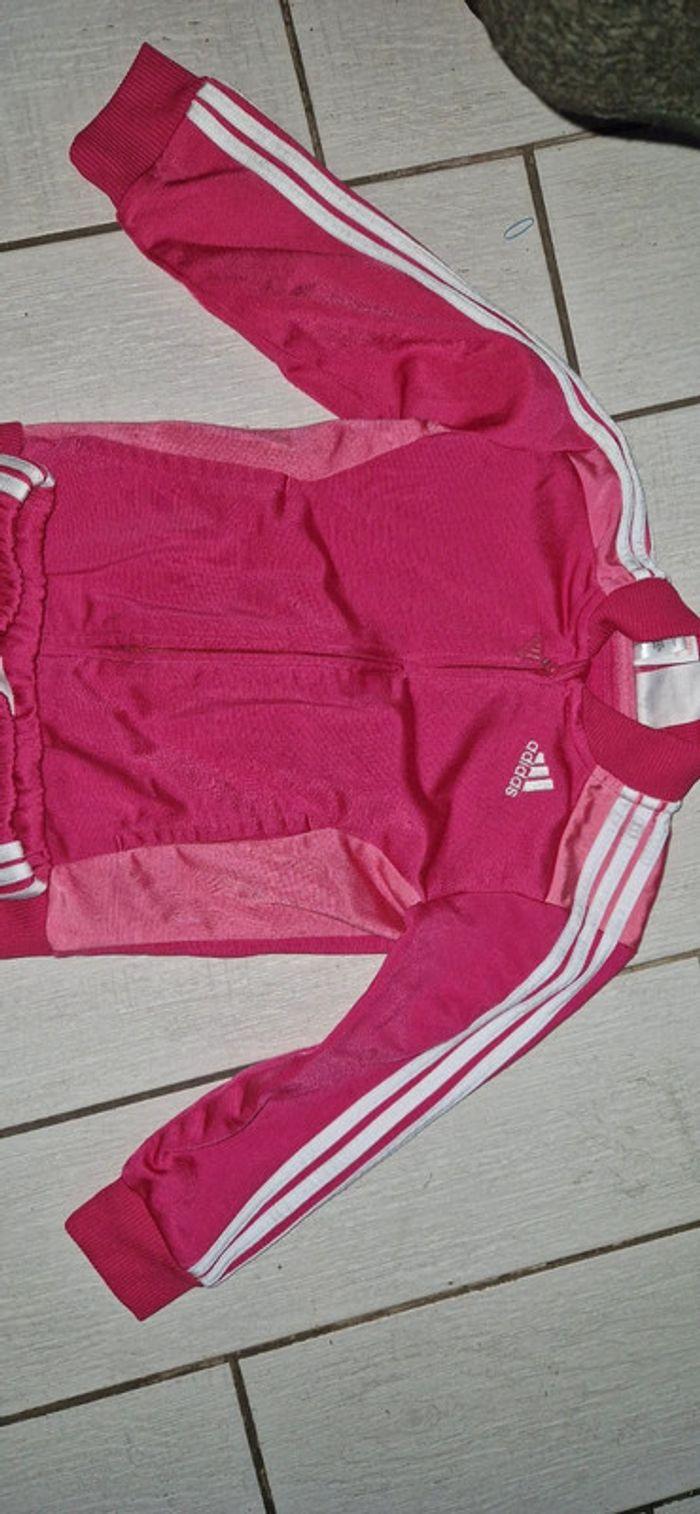 Survetement adidas 2 3 ans fille rose - photo numéro 1