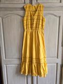 Robe longue jaune esprit taille 38