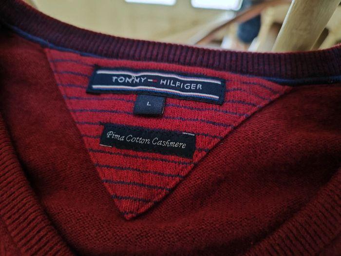 Pull homme taille M coton cachemire Tommy Hilfiger - photo numéro 3