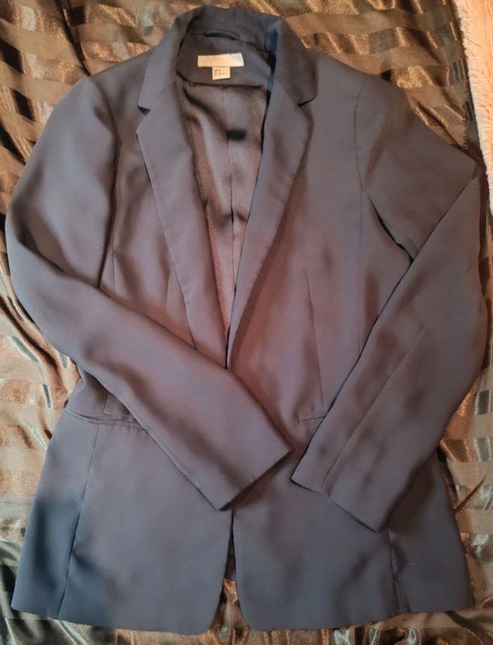 Vente blazer fluide bleu marine- H&M- Taille 34 - photo numéro 1