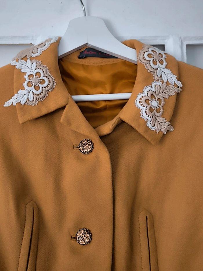 🤎 Veste vintage broderie laine 36 🤎 - photo numéro 5