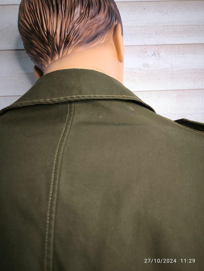 Veste militaire italienne vintage vert kaki taille xxl - photo numéro 6