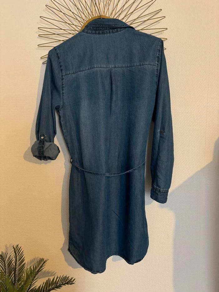 Robe tunique couleur bleue jean - Cache cache - T38 - photo numéro 3