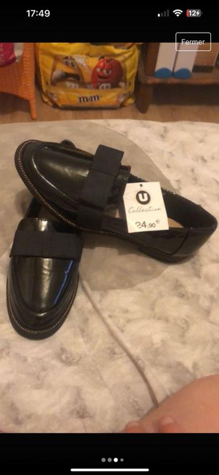 Mocassin femme en 38 noir - photo numéro 3