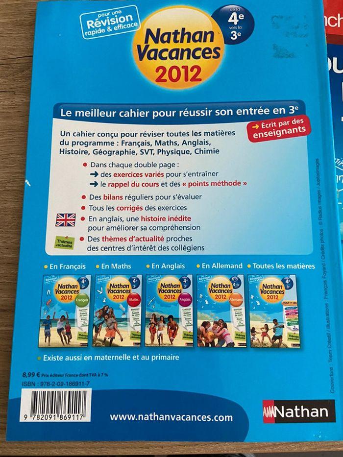 Lot de 3 carnets neuf Nathan vacances et ouest france - photo numéro 5