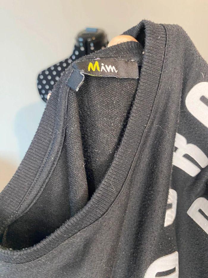 Sweat fin « pourquoi pas » noir Mim taille M / 38 - photo numéro 8