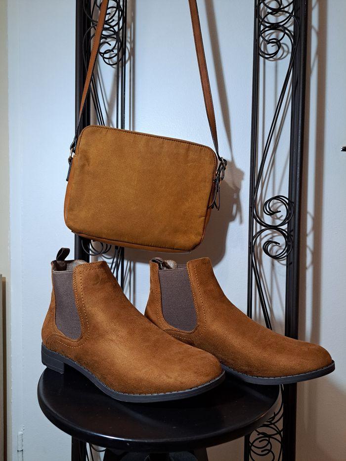 Ensemble sac à main et bottines - photo numéro 1