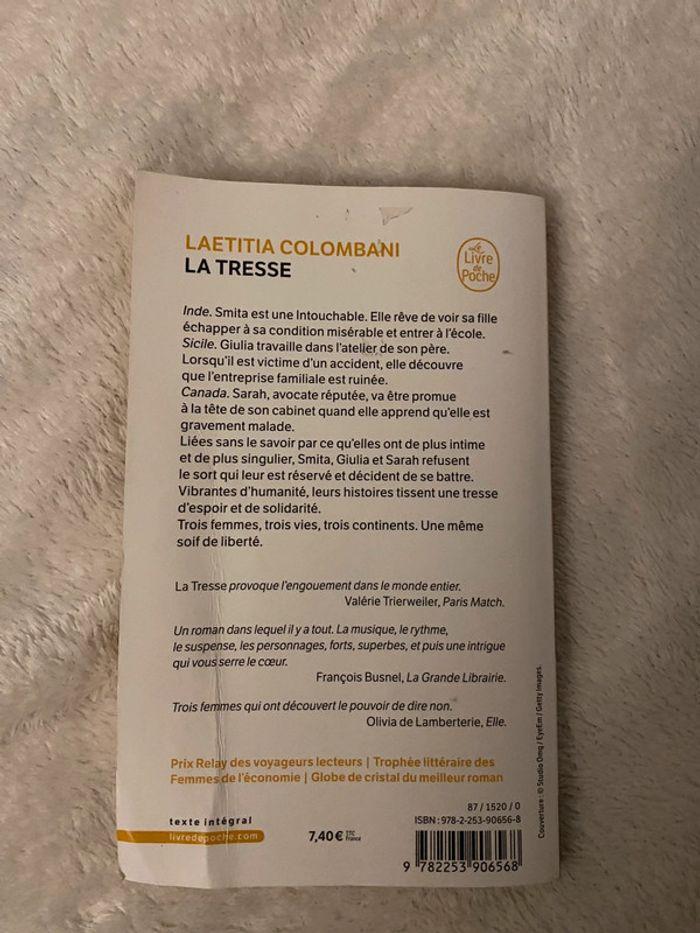 Livre la tresse de Laetitia colombani - photo numéro 2