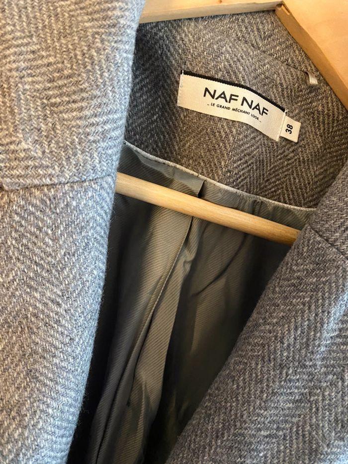 Manteau chaud NafNaf Gris T38 - photo numéro 3