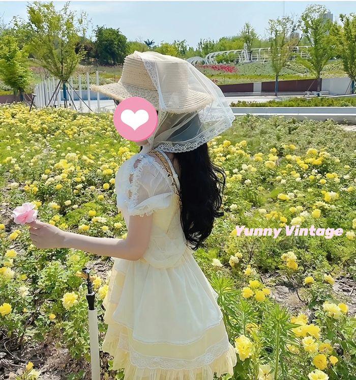 Dress Robe Yellow Rose Cute Kawaii Princess Barbie Cosplay Lolita - photo numéro 14