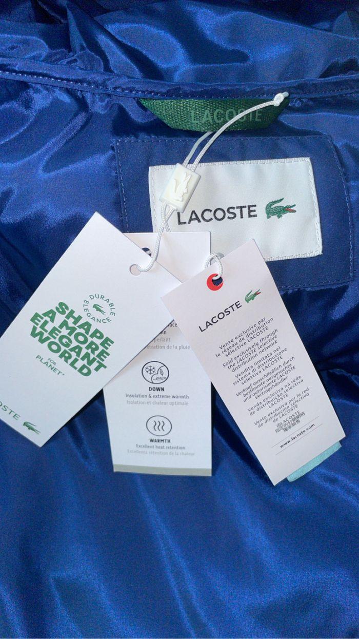 Doudoune Lacoste bleu taille L (54-FR) - photo numéro 3