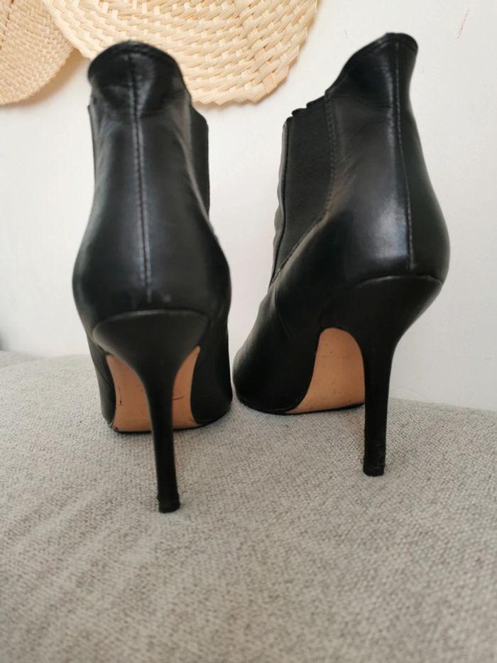 Bottines Ysl Yves Saint Laurent vintage noir taille 39 - photo numéro 4