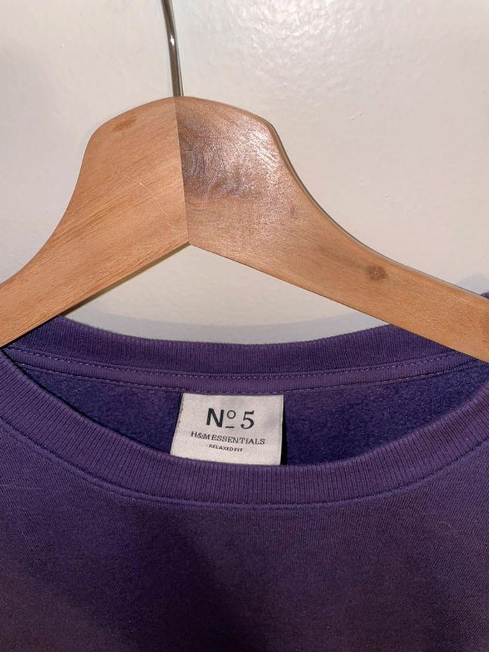 Pull violet oversize H&M essentials - photo numéro 3