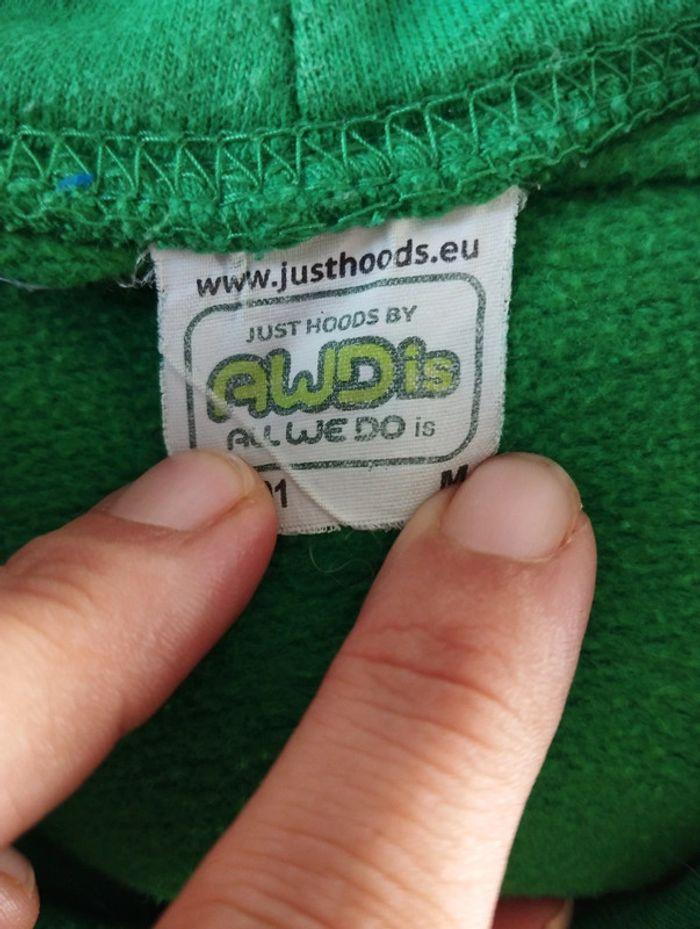 Sweat à capuche vert AWDIS – taille M - photo numéro 8