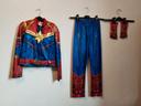 Costume déguisement 4 pièces Captain Marvel taille 7/8 ans