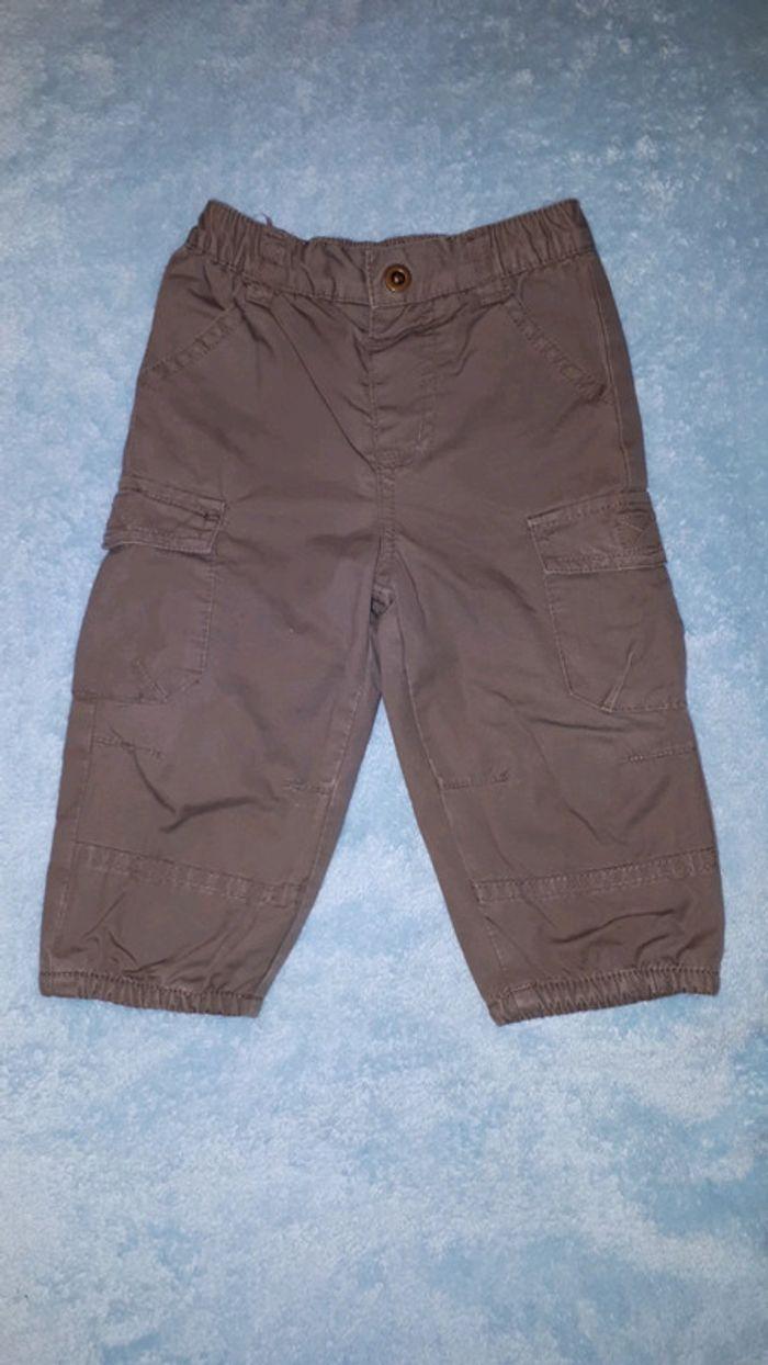 Pantalon garçon marron Kimbaloo 12 mois - photo numéro 1