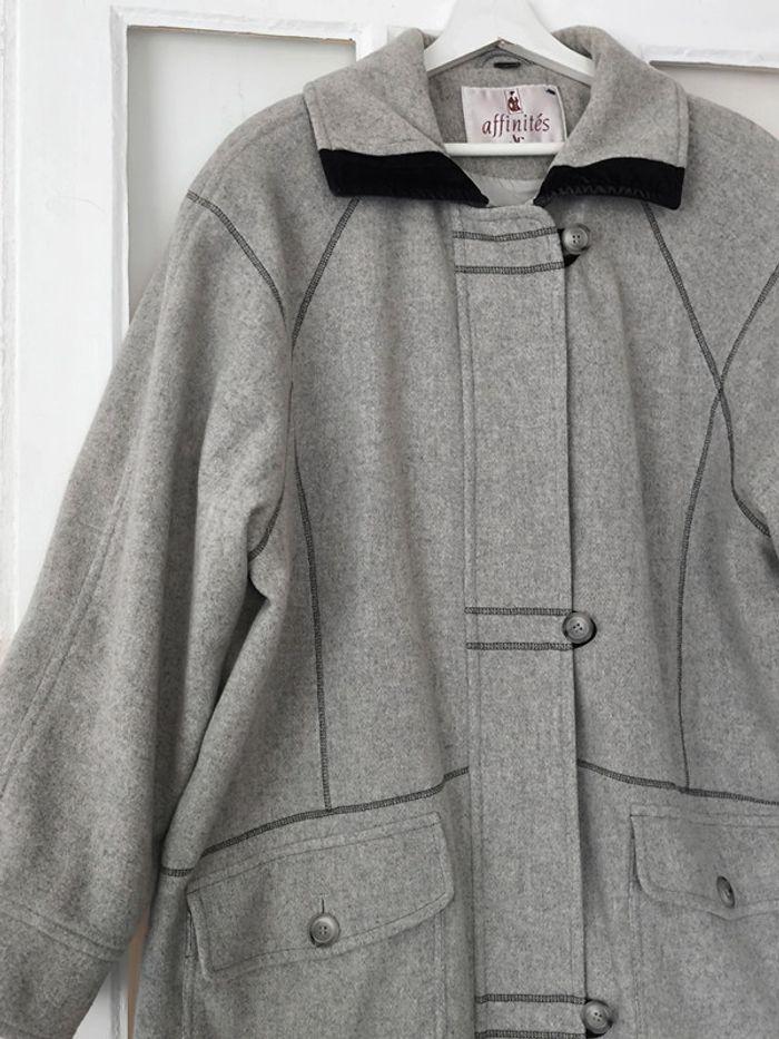 🤎 Duffle-coat vintage Oversize laine 44/46 🤎 - photo numéro 2