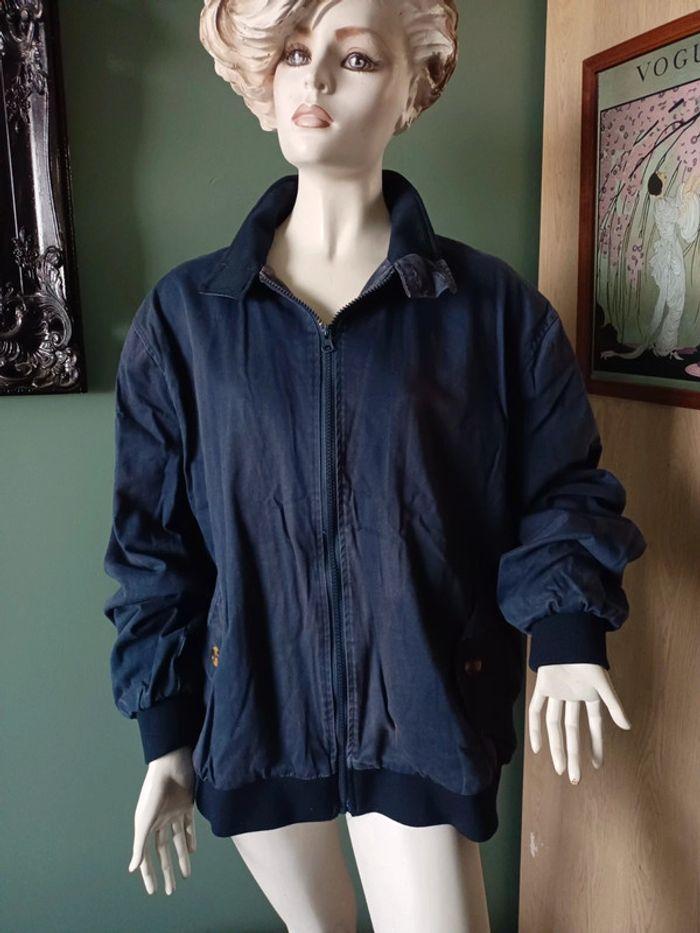 Blouson bleu vintage L - photo numéro 5