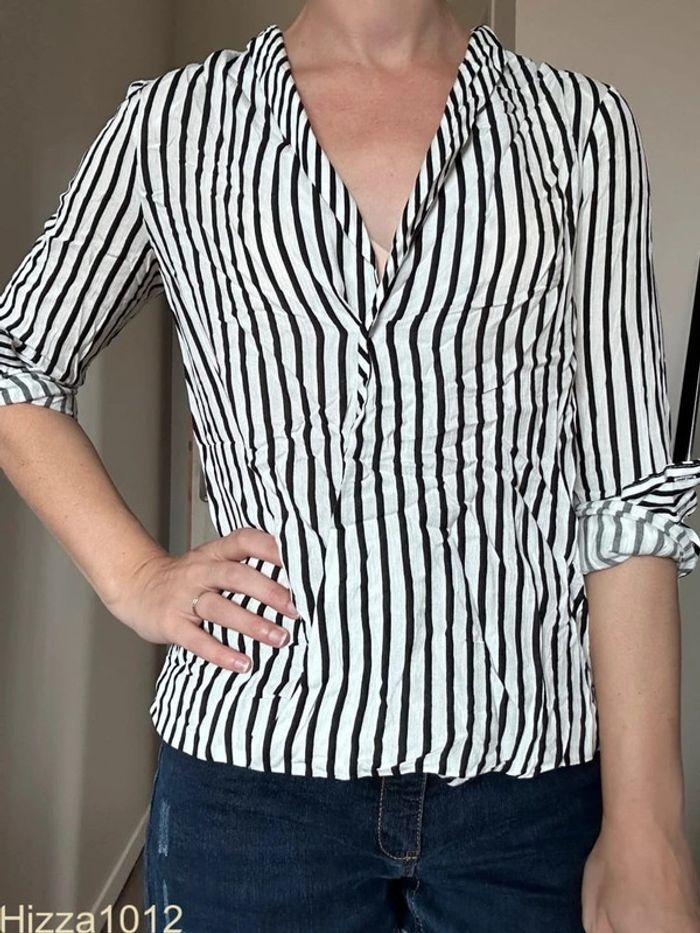 Blouse noire et blanche taille 38 💖 - photo numéro 4