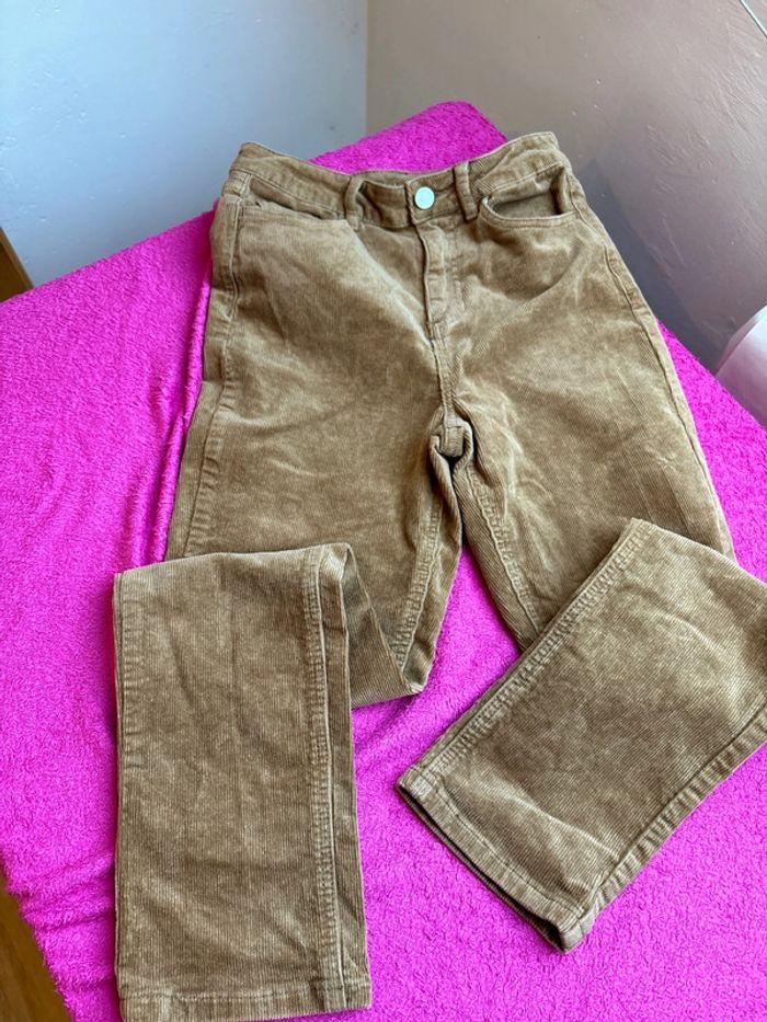 Joli pantalon en velours de marque, villa taille 34 unisexe - photo numéro 1