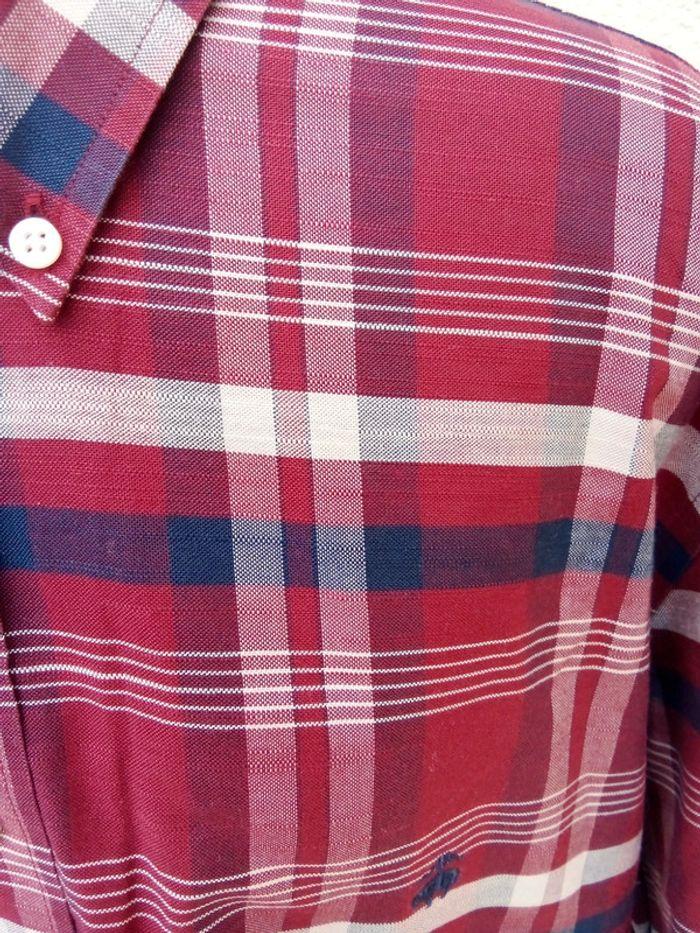 Chemise manches longues bordeaux à carreaux Brooks Brothers taille L - photo numéro 8