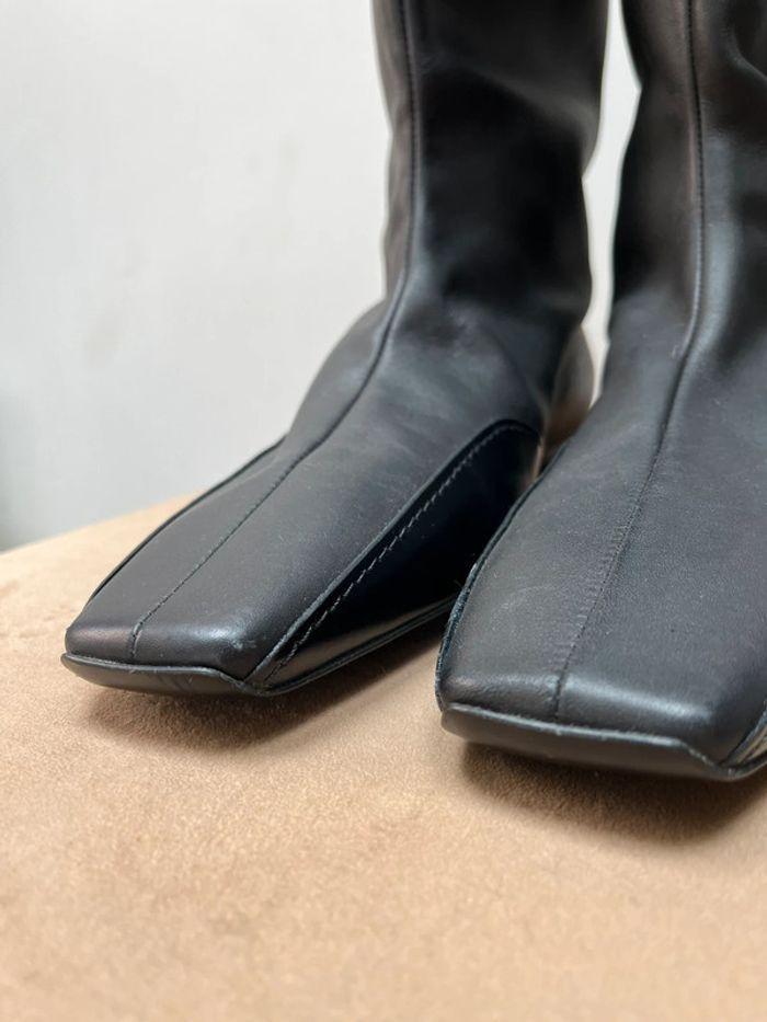 Bottes Finale Hermès cavalière taille 40 cuir noir - photo numéro 13