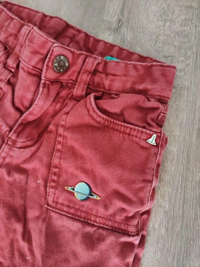 Pantalon rouge bordeaux sergent major 4 ans - photo numéro 4