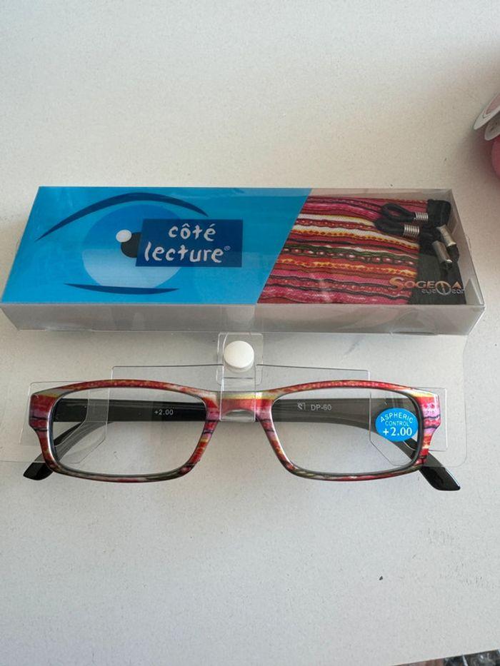 Lunettes de lecture+ étui  x 2,00 multicolore - photo numéro 1