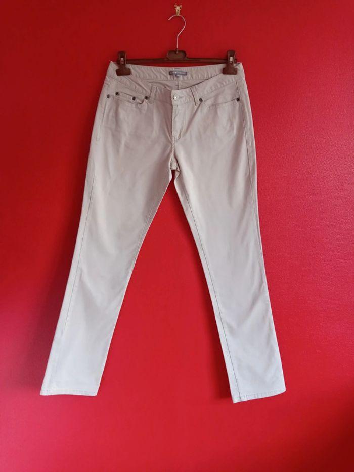 Pantalon Toile Taille 40 LH Crème - photo numéro 1