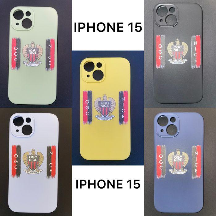 Coque iPhone 15 - Nice ⚫️🔴- 5 coloris disponibles - photo numéro 1