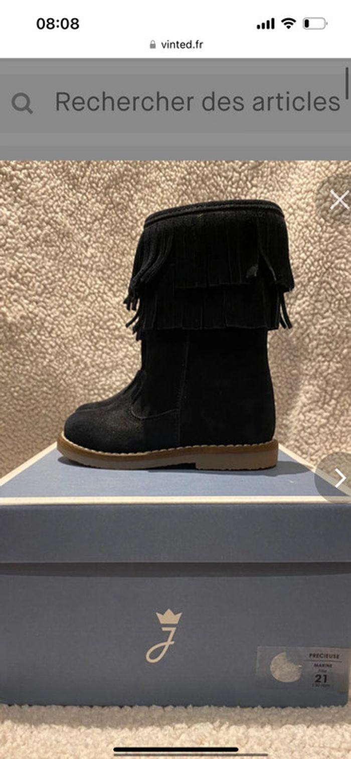 Bottes Jacadi cuir neuf 22 - photo numéro 2