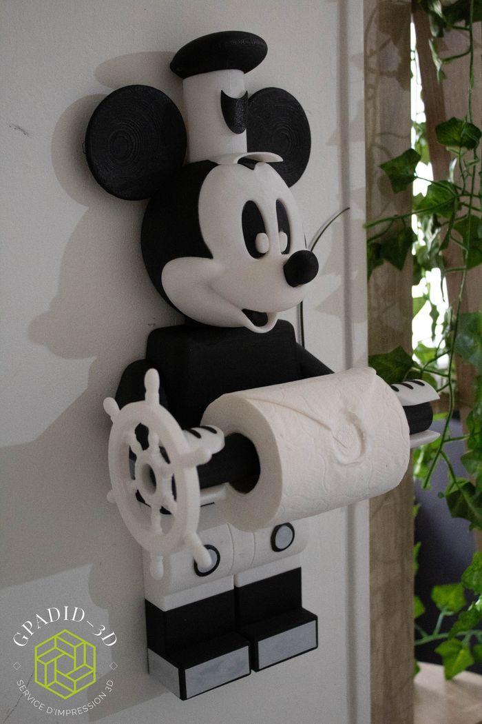 Dévidoir de papier toilette ou simple décoration murale dans un style Lego - photo numéro 1