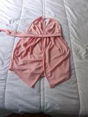 Conbi short  rose  dos nu