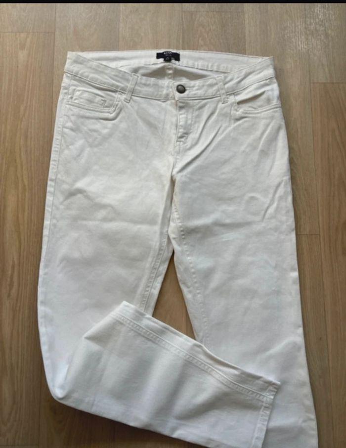 Pantalon blanc taille L kiabi - photo numéro 1