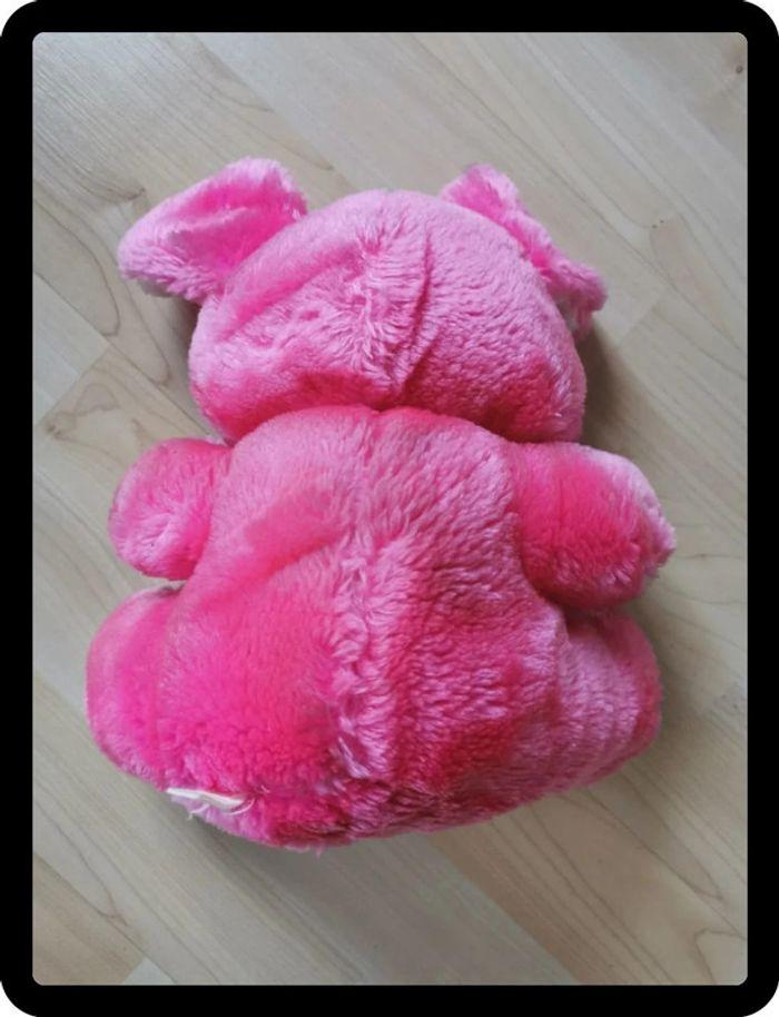 Peluche rose chien méchant - photo numéro 2