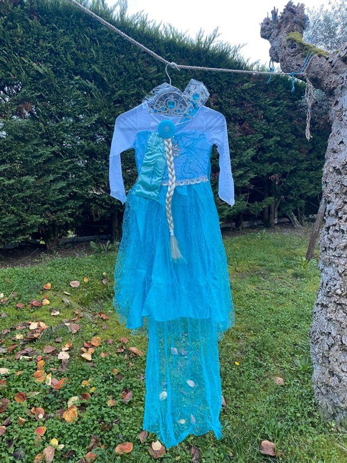 Robe de princesse la Reine des Neiges avec accessoires 130 cm - photo numéro 3