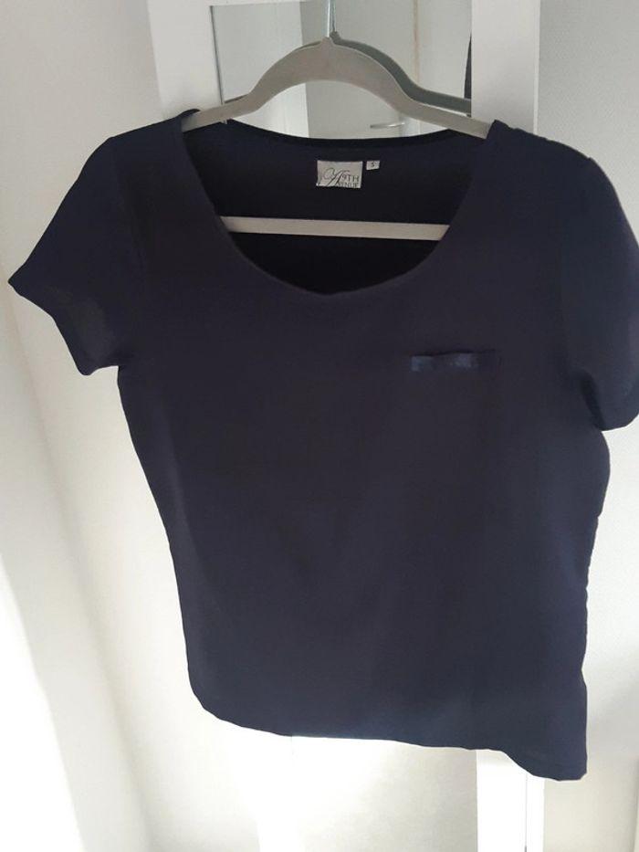 Blouse bleu nuit T. S/M - photo numéro 2