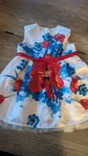 Robe coquelicot satin