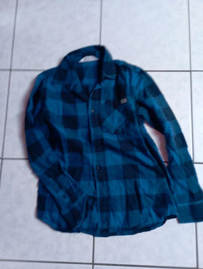 Chemise manches longues à carreaux H&M 12 ans - photo numéro 1