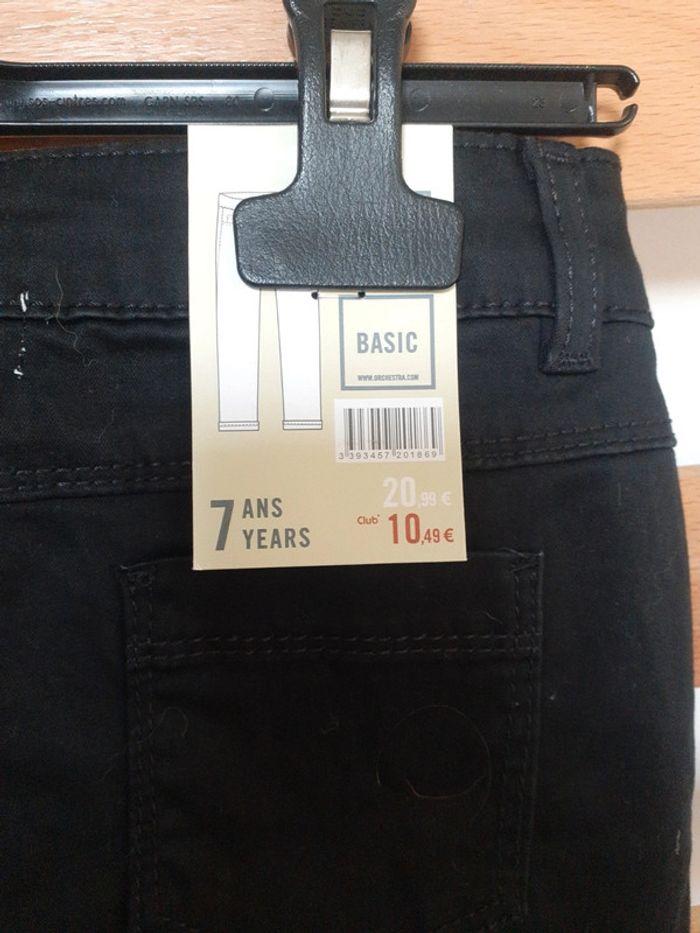 Pantalon slim "peau de pêche" neuf 7 ans orchestra - photo numéro 5