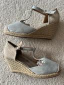 espadrilles argentées Tamiko