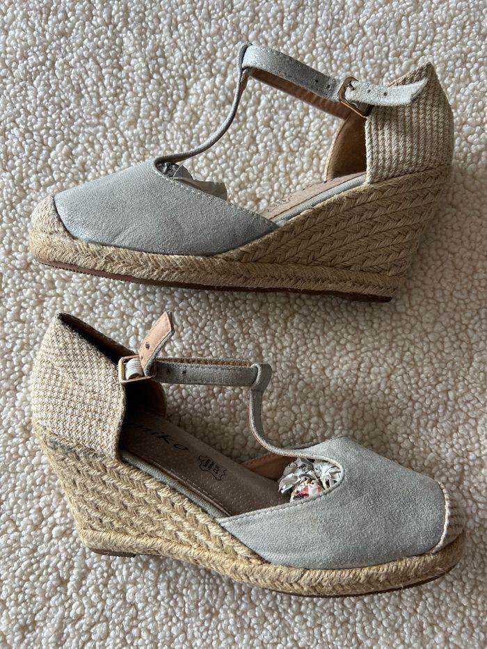 espadrilles argentées Tamiko - photo numéro 1